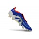 Crampons adidas Predator Elite FT FG Bleu Rouge Blanc