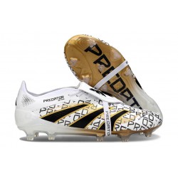 adidas Predator Elite Foldover Tongue FG Blanc Noir Or Mét