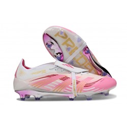 adidas Predator Elite Foldover Tongue FG Rose Blanc