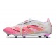 adidas Predator Elite Foldover Tongue FG Rose Blanc