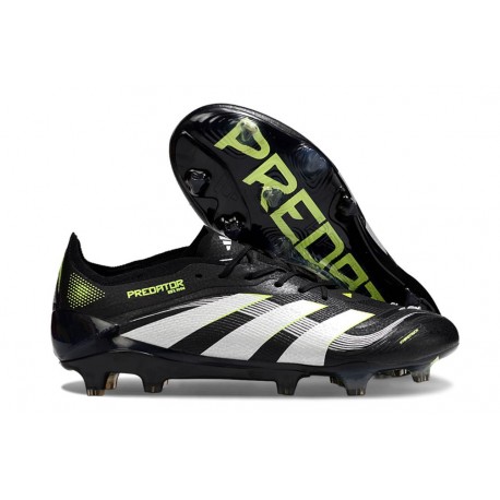 adidas Predator Elite FG Neuf Noir Blanc Citron Lucid