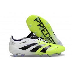 adidas Predator Elite FG Neuf Blanc Noir Citron Lucid