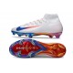 Nike Zoom Mercurial Superfly 10 Elite FG Blanc Bleu Rouge