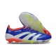 adidas Predator Elite FG Neuf Bleu Lucide Blanc Ftwr Rouge Solaire