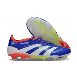 adidas Predator Elite FG Neuf Bleu Lucide Blanc Ftwr Rouge Solaire