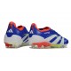 adidas Predator Elite FG Neuf Bleu Lucide Blanc Ftwr Rouge Solaire