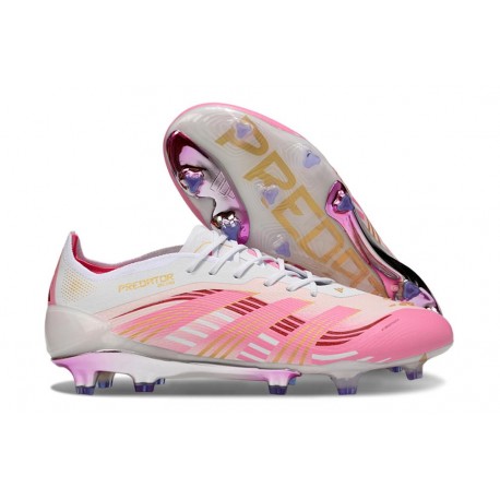 adidas Predator Elite FG Neuf Rose Blanc