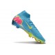 Nike Zoom Mercurial Superfly 10 Elite FG Bleu Jaune