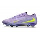 Nike Phantom 6 Low Elite FG Violet Jaune