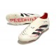 Crampons adidas Predator Elite 25 LL FG Blanc Cassé Noir Rubis Pur