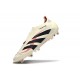 Crampons adidas Predator Elite 25 LL FG Blanc Cassé Noir Rubis Pur