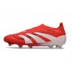 Crampons adidas Predator Elite 25 LL FG Rouge Lucide Blanc Noir