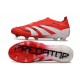 Crampons adidas Predator Elite 25 LL FG Rouge Lucide Blanc Noir