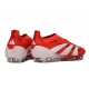 Crampons adidas Predator Elite 25 LL FG Rouge Lucide Blanc Noir