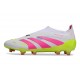 Crampons adidas Predator Elite 25 LL FG Blanc Rose Lucide Citron Lucide
