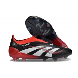 Crampons adidas Predator Elite 25 LL FG X MOMENTS Noir Blanc Rouge Vif