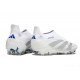 Crampons adidas Predator Elite 25 LL FG Blanc Gris Bleu