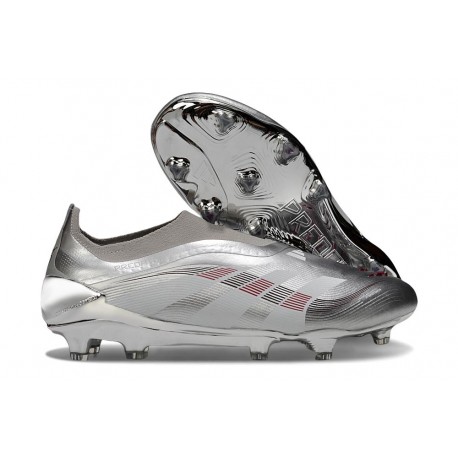Crampons adidas Predator Elite 25 LL FG Argent Gris