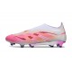 Crampons adidas Predator Elite 25 LL FG Rose Blanc