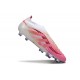 Crampons adidas Predator Elite 25 LL FG Rose Blanc
