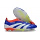 Crampons adidas Predator Elite 25 LL FG Bleu Lucide Blanc Ftwr Rouge Solaire