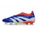 Crampons adidas Predator Elite 25 LL FG Bleu Lucide Blanc Ftwr Rouge Solaire