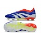 Crampons adidas Predator Elite 25 LL FG Bleu Lucide Blanc Ftwr Rouge Solaire