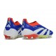 Crampons adidas Predator Elite 25 LL FG Bleu Lucide Blanc Ftwr Rouge Solaire