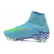 Nouveau Cramons Nike HyperVenom Phantom 2 FG Bleu Vert Blanc