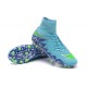 Nouveau Cramons Nike HyperVenom Phantom 2 FG Bleu Vert Blanc