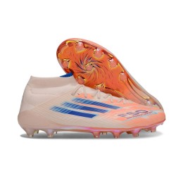 adidas F50 Elite Mid FG Orange Bleu
