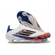 Adidas F50 Elite Laceless X Son FG Blanc Noir Rouge Vif