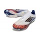 Adidas F50 Elite Laceless X Son FG Blanc Noir Rouge Vif