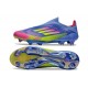 Chaussure adidas F50+ LL FG Bleu Fusion Citron Lucide Rose Lucide