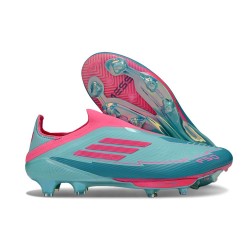 Chaussure adidas F50+ LL FG MESSI Aqua Flash Rose Lucide Cyan Lucide