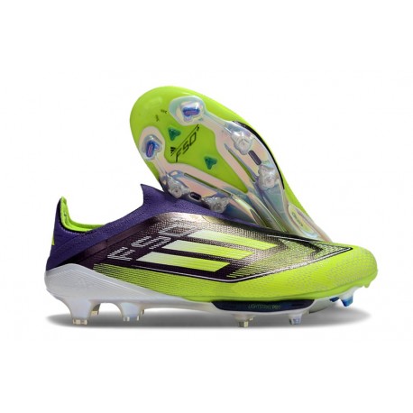 Chaussure adidas F50+ LL FG Violet Rapide Citron Lucide