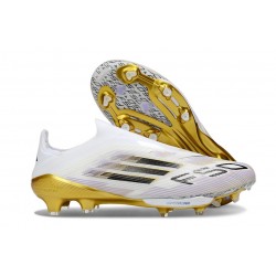 Chaussure adidas F50+ LL FG Blanc Noir Or Mét