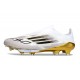 Chaussure adidas F50+ LL FG Blanc Noir Or Mét