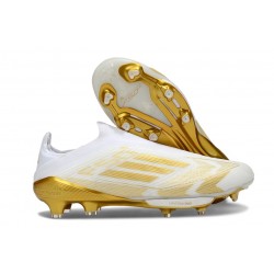 Chaussure adidas F50+ LL FG Blanc Or Mét