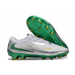Nike Phantom 6 Low Elite FG Blanc Argent Vert
