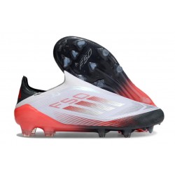 adidas F50 Elite Laceless FG Blanc Noir Rouge