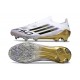 adidas F50 Elite Laceless FG Blanc Noir Or Mét