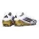 adidas F50 Elite Laceless FG Blanc Noir Or Mét