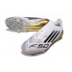 adidas F50 Elite Laceless FG Blanc Noir Or Mét