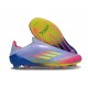 adidas F50 Elite Laceless FG Bleu Fusion Citron Lucide Rose Lucide