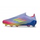 adidas F50 Elite Laceless FG Bleu Fusion Citron Lucide Rose Lucide