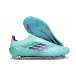 adidas F50 Elite Laceless FG Bleu Noir