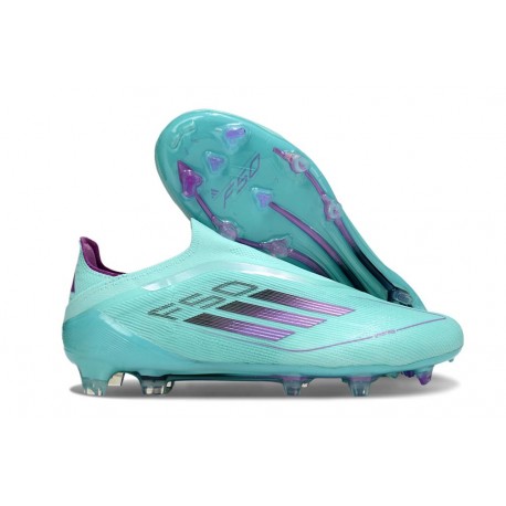 adidas F50 Elite Laceless FG Bleu Noir