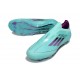 adidas F50 Elite Laceless FG Bleu Noir