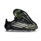 adidas F50 Elite Laceless FG Core Noir Fer Mét. Citron Lucide